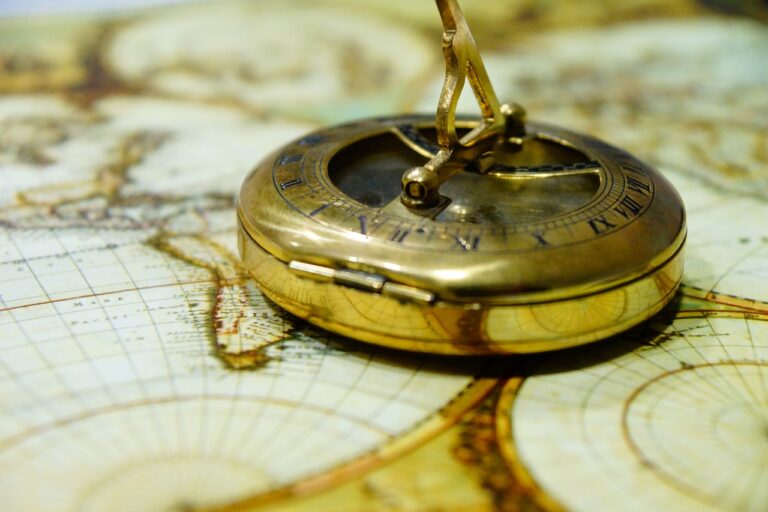 compass, antique, map of the world